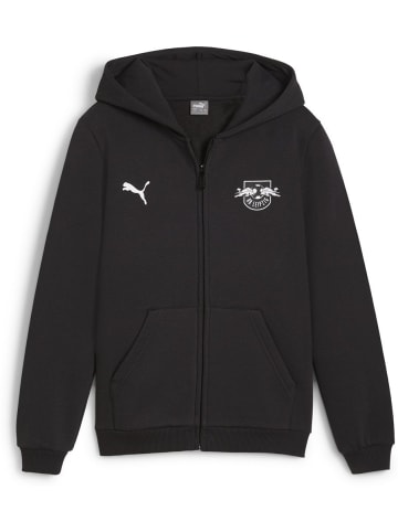 Puma Hoodie "RBL ESS FZ Hooded Jacket Jr FL" in Schwarz