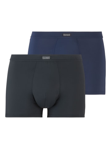 Bruno Banani Boxershort 2er Pack in Schwarz/Blau