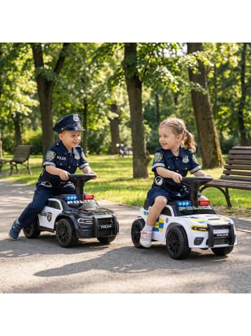 COSTWAY Rutschauto Polizei ab 1 Jahr in Schwarz