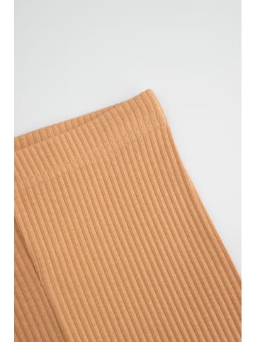 Coccodrillo Gerippte Leggings mit langem Bein in braun