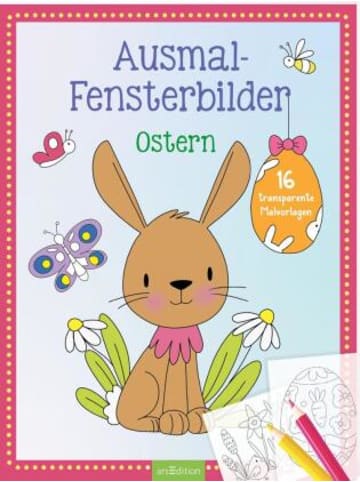 ars edition Buch - Ausmal-Fensterbilder Ostern