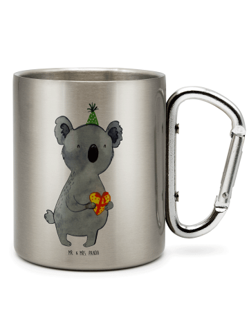 Mr. & Mrs. Panda Teebecher Koala Geschenk ohne Spruch in Silber