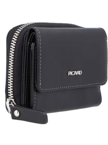 PICARD Ladysafe Geldbörse Leder 9,5 cm in schwarz