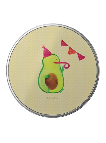 Mr. & Mrs. Panda Kaffeedose Avocado Geburtstag ohne Spruch in Gelb Pastell