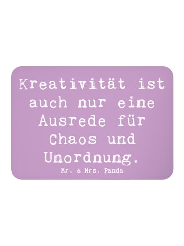 Mr. & Mrs. Panda whiteboardmagnet Spruch Kreativität und Chaos m... in Lavendeltraum
