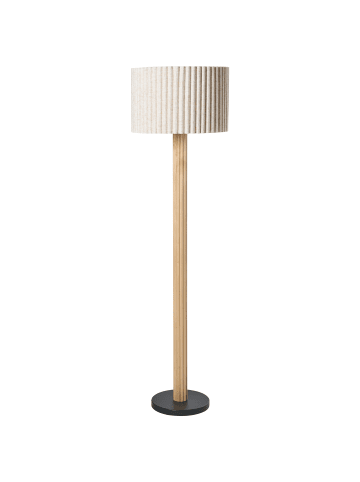 Beliani Stehleuchten BELESSA in Beige/Schwarz - (W) 40 x (H) 144 x (L) 40 cm