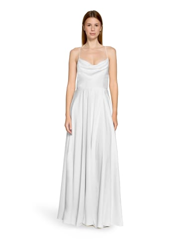 Vera Mont Abendkleid mit Wasserfallausschnitt in Rohweiß