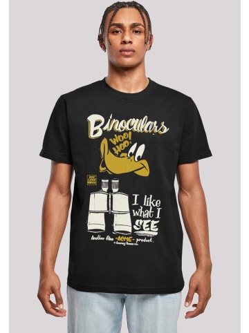F4NT4STIC T-Shirt Looney Tunes Daffy Duck Binoculars Vintage in schwarz