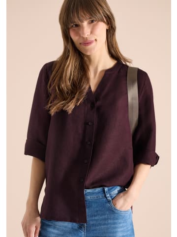 Cecil 3/4-Arm Bluse aus Leinenmix in Rot