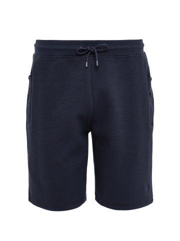 Threadbare Shorts THBFergie in Navy Waffle