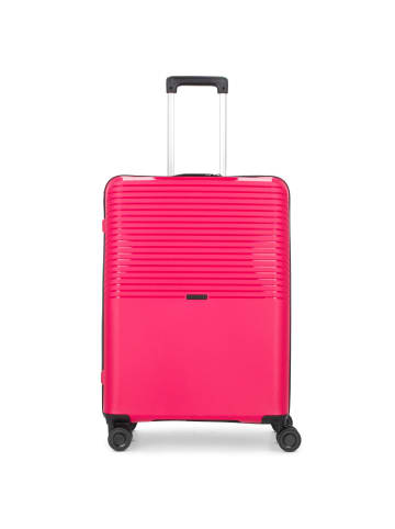 D&N Travel Line 4000 4-Rollen Trolley 66 cm in pink