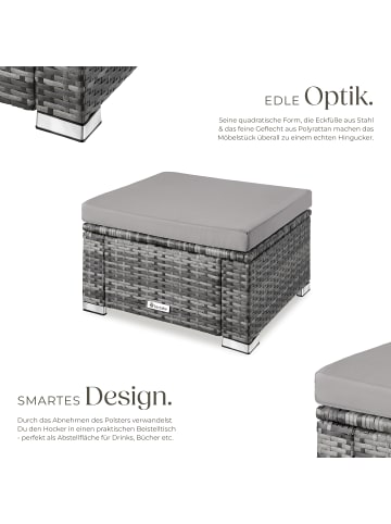 tectake Rattan Sitzhocker Bitonto