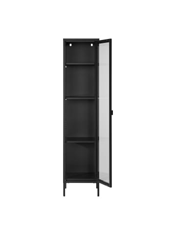 ebuy24 Vitrinenschrank Brisbane Schwarz 40 x 35 cm