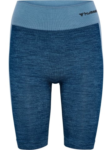 Hummel Sportshorts "Clea Seamless Cycling Shorts" in Blau