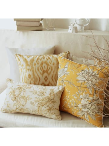 Erwin Müller Nicky-Velours, Samt Kissenhülle in curry