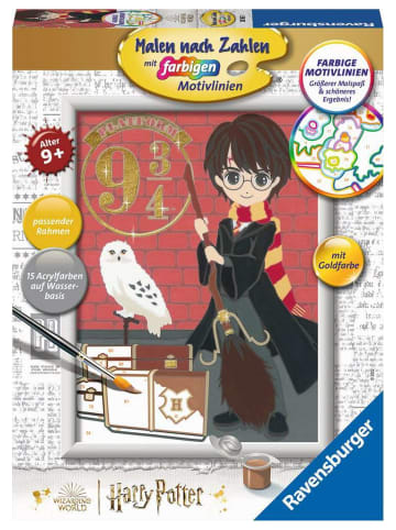 Ravensburger Malprodukte Abfahrt nach Hogwarts Malen nach Zahlen Kinder 9-99 Jahre in bunt