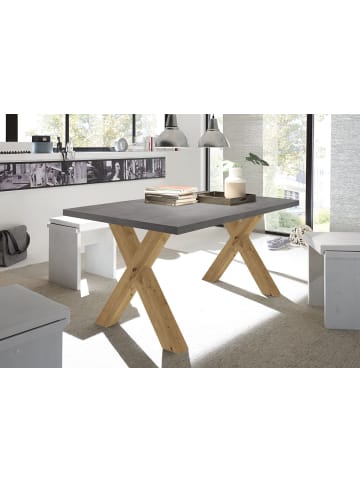 58 aufm Kessel ESSZIMMERTISCH Eike 2 180 x 90 x 75 Esstisch Asteiche/Graphit