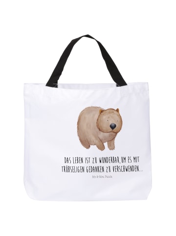 Mr. & Mrs. Panda Beutel Wombat mit Spruch in Weiß