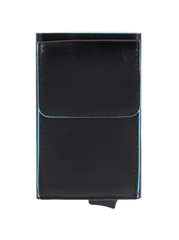 Piquadro Blue Square Kreditkartenetui Leder 6 cm in black