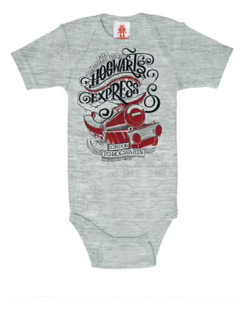 Logoshirt Baby-Body Harry Potter - Hogwarts Express in grau-meliert