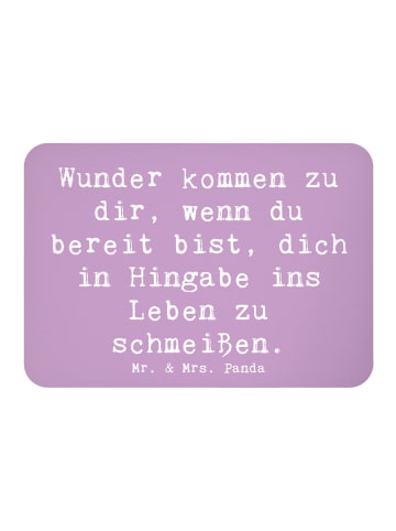 Mr. & Mrs. Panda Kühlschrankmagnet Spruch Wunder Hingabe mit Spruch in Lavendeltraum