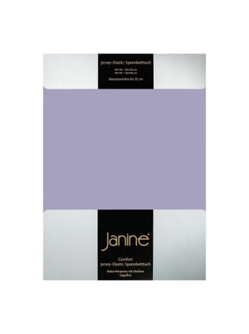 Janine Spannbettlaken Jersey Elastic in lavendel