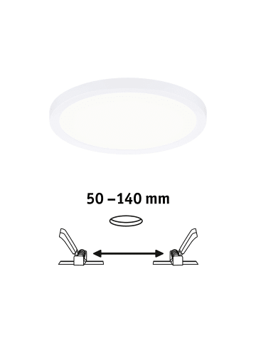 paulmann EB Panel AREO VariFit IP44 13W 4000K 175 mm Weiß
