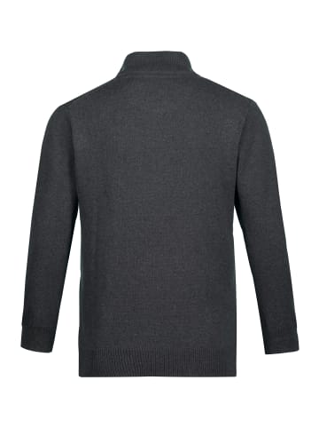 JP1880 Pullover in dunkelgrau melange