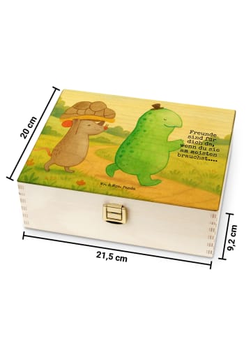 Mr. & Mrs. Panda Teebox Schildkröte Maus Design mit Spruch in Weiß