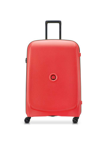 Delsey Belmont Plus 4-Rollen Trolley 76 cm in blasses rot