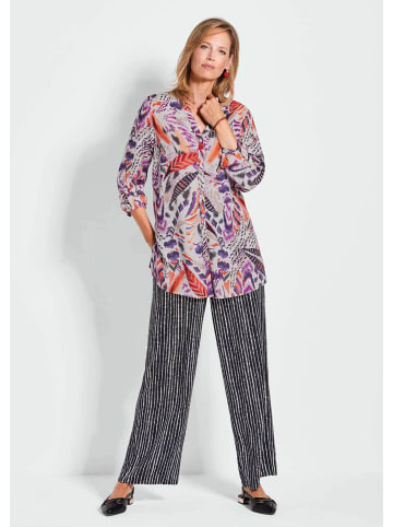 GOLDNER Verlängerte Viskosebluse mit Print in bunt / gemustert