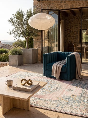 KADIMA DESIGN Outdoor-Teppich Orientalisch pflegeleicht Balkon Terrasse Outdoor Garten in Pink