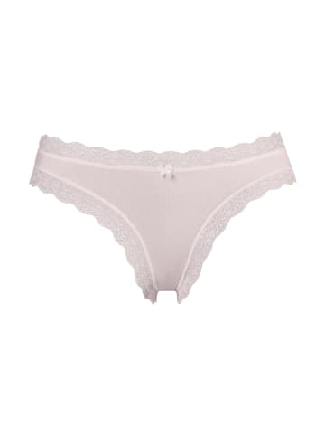 LASCANA String in rosé-uni, beige-uni, weiß-uni