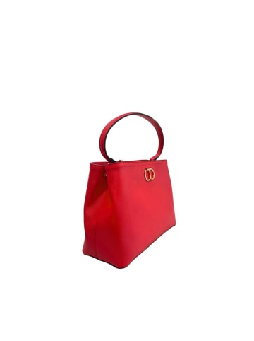 Twinset Weiß Rot PU Damen Handtasche