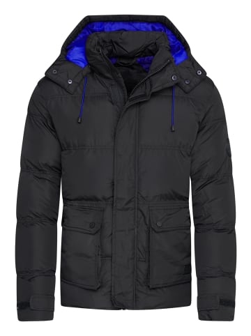 behype Winterjacke BHCOLOS in schwarz-blau