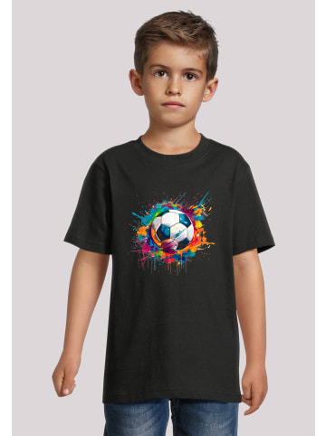 F4NT4STIC T-Shirt Fußball Bunt Splash in schwarz