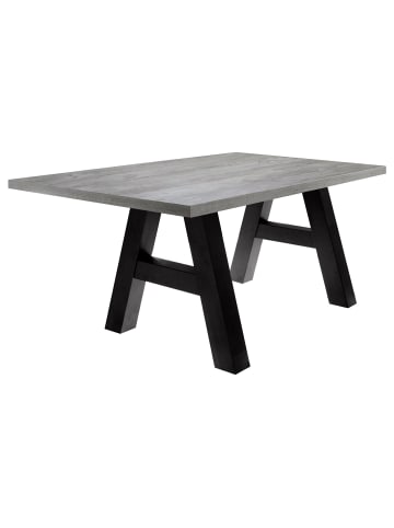 58 aufm Kessel ESSZIMMERTISCH Elia 8 140 x 90 x 75 Esstisch Schwarzstahl/Beton