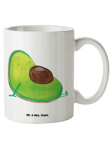 Mr. & Mrs. Panda 500 ml Tasse Avocado Schwangerschaft ohne Spruch in Weiß