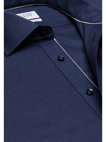 Vincenzo Boretti Hemd tailliert in dunkelblau