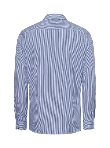 OLYMP Businesshemd in blau weiß