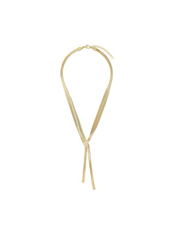 Amor Y-Collier Edelstahl, IP gold in gold