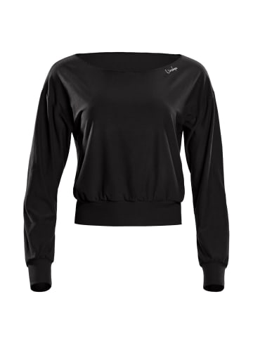 Winshape Functional Light and Soft Cropped Long Sleeve Top LS003LS in schwarz