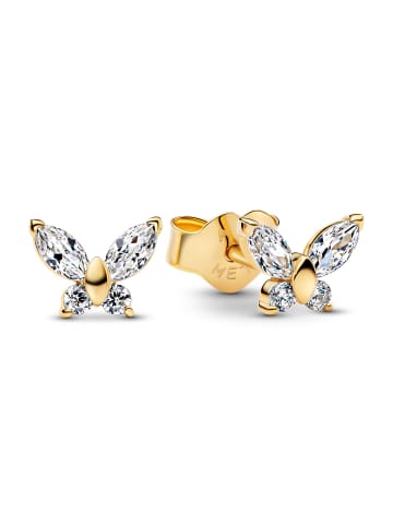Pandora Damenohrringe Schmetterling Ohrstecker Goldfarben