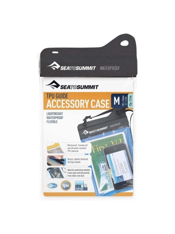 Sea to Summit TPU Accessory Case Medium - wasserdichte Zubehörtasche M (black) in schwarz