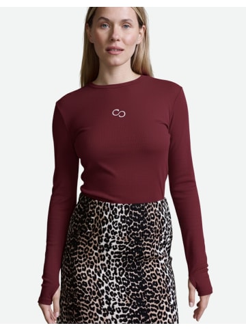 Cotton Candy Langarmshirt in burgundy