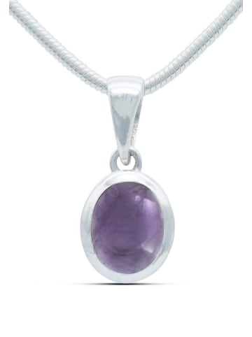 mantraroma 925er Silber - Ketten (L) 10 x (B) 23 mm mit Amethyst