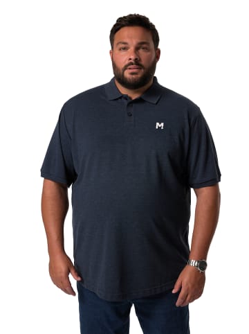 Men Plus Poloshirt in navy blau