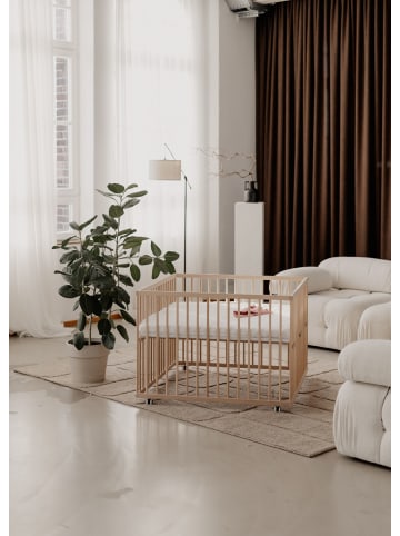 Sämann Sämann Laufgitter mit Lattenrost & Matratze Basic - natur - Premium Kollektion