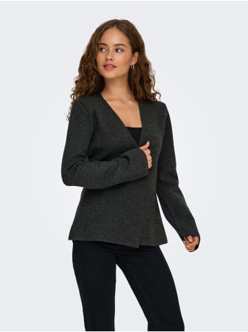 ONLY Strickjacke in Dark Grey Melange