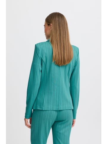 ICHI IHRUTI BL14 regular fit in Green-Blue Slate Stripe